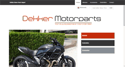 Desktop Screenshot of dekkermotorparts.nl